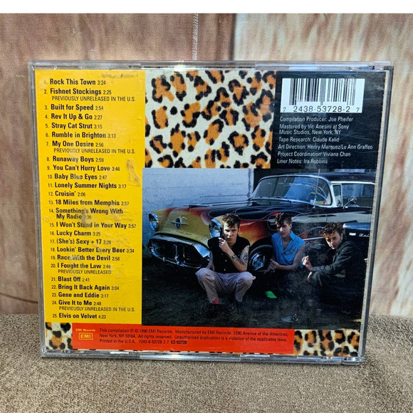 1996 Stray Cats Runaway Boys A Retrospective 1981 to 1992 Audio Music CD - Picture 3 of 3